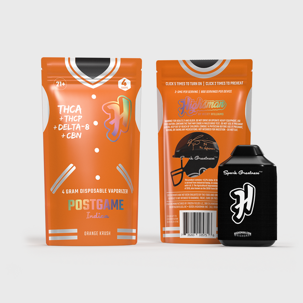 HIGHSMAN + TEXAS 4G THC-A DISPOSABLE VAPE [POSTGAME]
