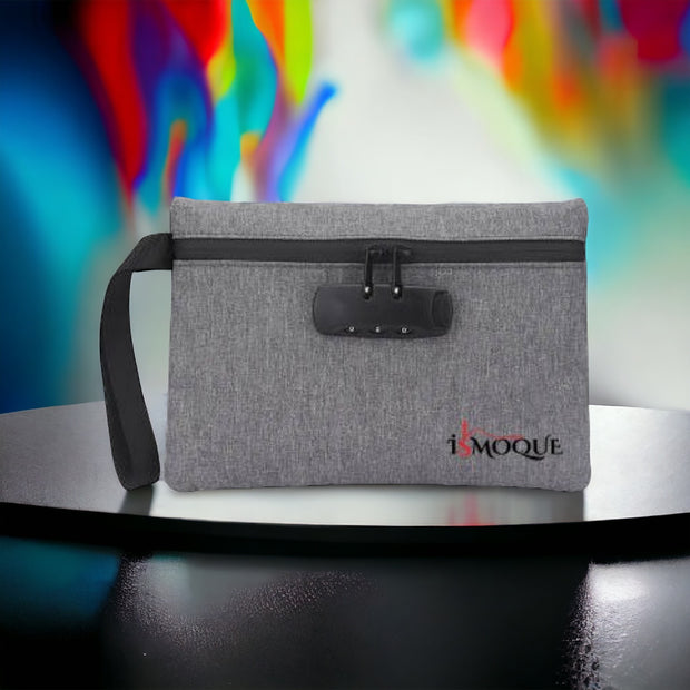 Smell Proof Bag with Combination Lock w/Rolling Tray