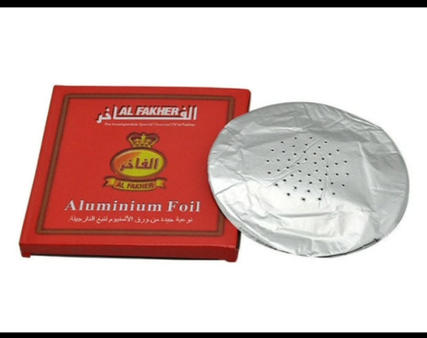 Alshan Foil (Pack of 50 Pcs.) + Premium Hookah Magic Coal Pack of
